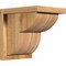 Ekena Millwork Crestline Rough Sawn Corbel w/Backplate, Western Red Cedar, 8"W x 10"D x 10"H COR08X10X10CRE01RWR - alternate 1